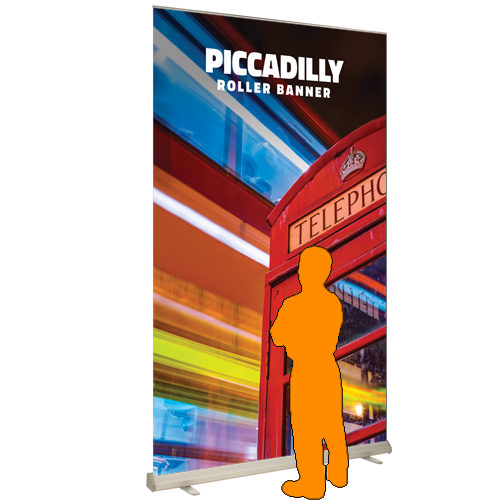 Piccadilly Roller Banner Size Comparison